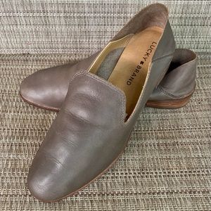 Lucky Brand Leather Loafers Flats, sz 7M